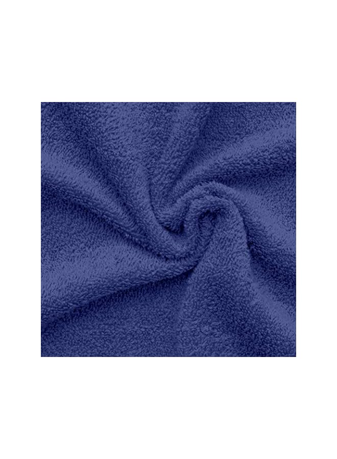 The Bros 4-Piece Hand Towel Set - Premium Cotton Terry, Luxurious Ringspun, 480 GSM Highly Absorbent and Quick Dry for Spa-Like Comfort, Size: 40 x 70 cm, Royal Blue - Image 4