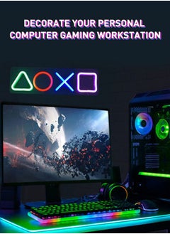 Xoopla LED Neon Lights With USB Powered Switch  , Game Icon Shape Neon for Playstation Light Icon Gaming/ Bedroom /Wall Decor,  for PS5 /4 Game Room/ Living Room/E-sports Room, Teen Gamer Room Decor Gifts  - Image 2