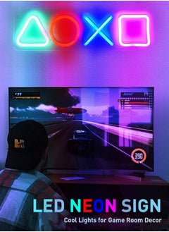 Xoopla LED Neon Lights With USB Powered Switch  , Game Icon Shape Neon for Playstation Light Icon Gaming/ Bedroom /Wall Decor,  for PS5 /4 Game Room/ Living Room/E-sports Room, Teen Gamer Room Decor Gifts  - Image 4