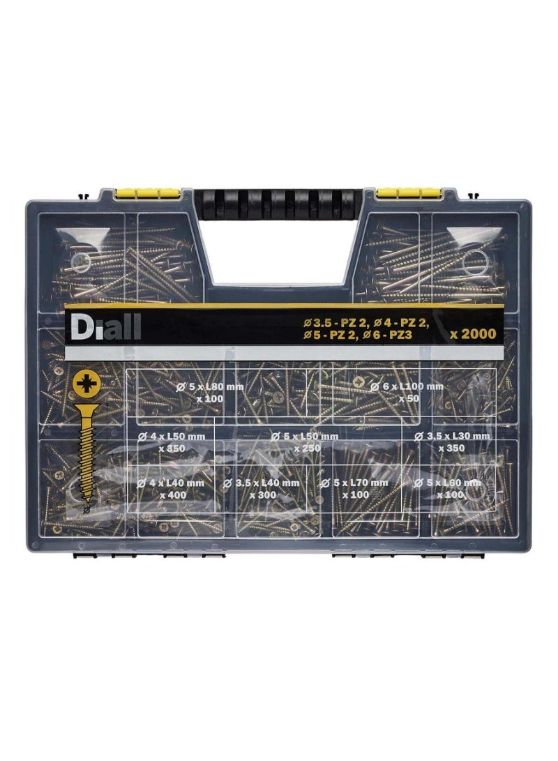 Carbon Steel Screw Set 2000 Piece