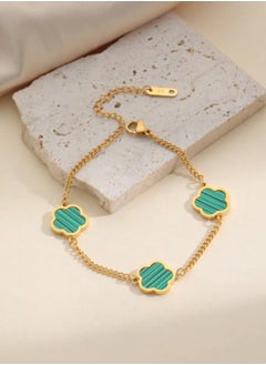 Elegant Gold Plated Stainless Steel Bracelet For Women