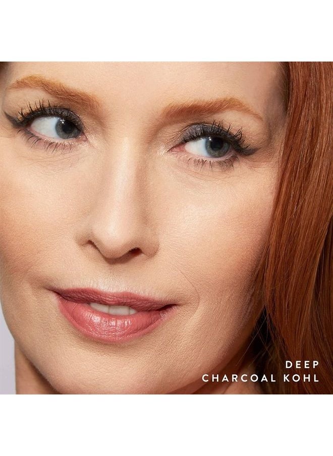 LAURA GELLER NEW YORK Kajal Longwear Kohl Eyeliner Pencil with Caffeine, Smooth & Blendable Makeup, Deep Charcoal  - Image 2