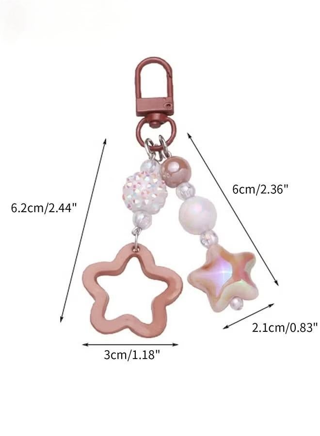7 PCS Mini Star Phone Charms, Star Key Chains for Car Keys Star Keychain Accessories, Cell Phone Charms Accessories for Phone Bag Keychain Airpods Camera Pendants Backpack Decor - Image 4