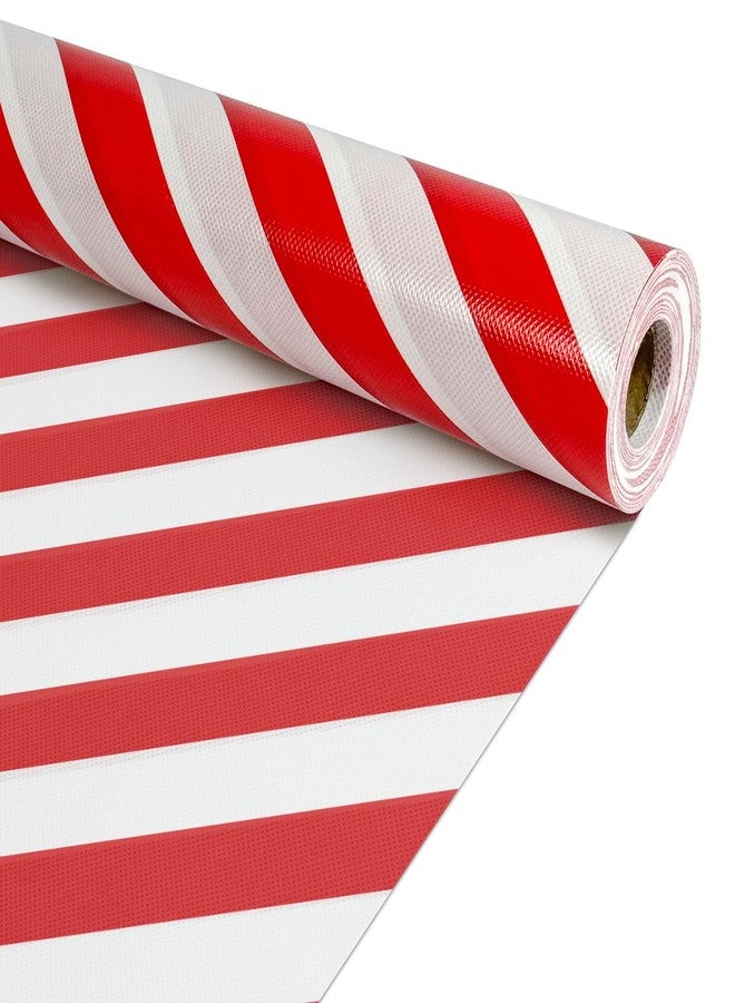 Cinrobiye Bulletin Board Roll Reusable Non-Woven Fabric Background Roll Waterproof Erasable Fade Resistant Wrinkle Poster for Home Classroom Decor Crafts Wrapping (Red&White) - Image 1