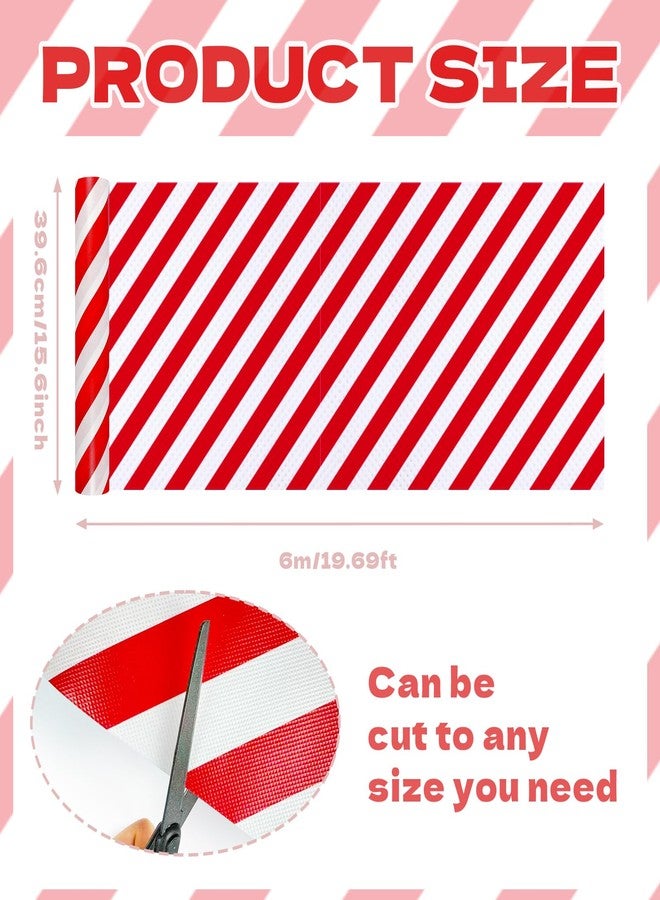 Cinrobiye Bulletin Board Roll Reusable Non-Woven Fabric Background Roll Waterproof Erasable Fade Resistant Wrinkle Poster for Home Classroom Decor Crafts Wrapping (Red&White) - Image 2