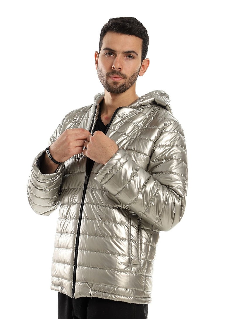 Caesar Mens Capotene Lining Jacket With Zipper  - Image 2