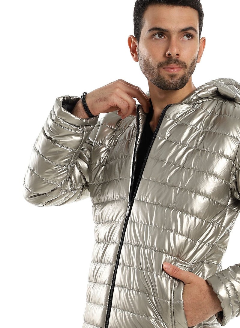 Caesar Mens Capotene Lining Jacket With Zipper  - Image 4