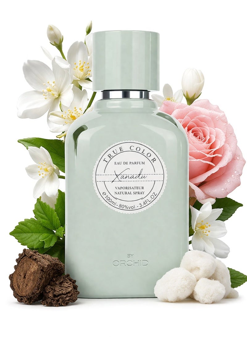 Orchid True Color Xanadu Pour Femme Eau De Parfum 100ML Perfume for Women Floral Woody Bergamot Jasmine Sandalwood Vanilla Long Lasting - Image 1