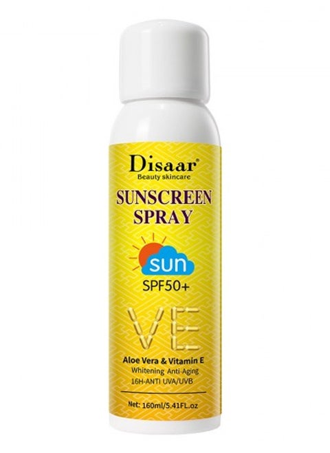 Sunscreen Spray SPF50+ with Aloe Vera and Vitamin E  160 ml