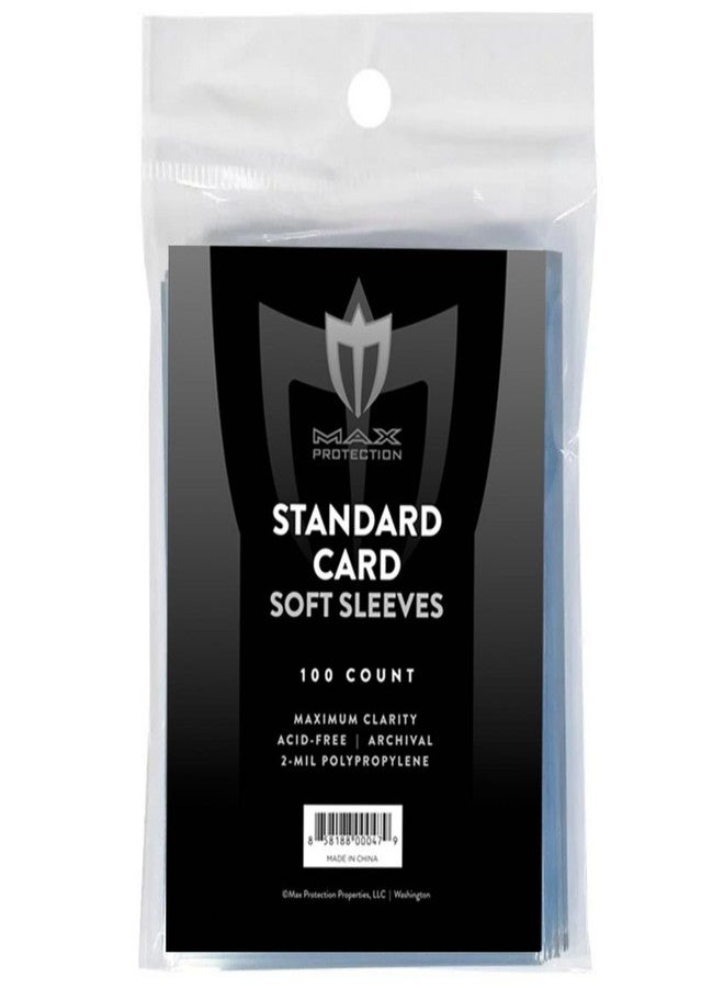 Max Protection Regular Trading Card Size Soft Sleeves - 100ct Pack (500 Sleeves) - Image 1