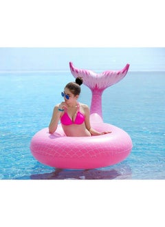 Jasonwell Giant Inflatable Mermaid Tail Pool Float With Fast Valves Summer Beach Swimming Pool Party Lounge Raft Decorations Toys For Adults Kids (Pink)  - Image 5