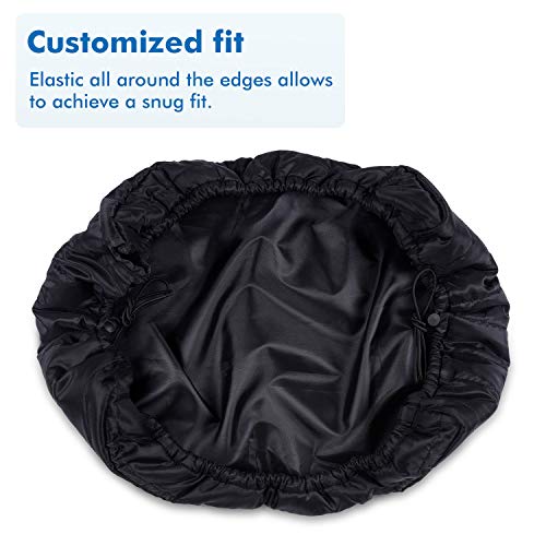 Brivic Indoor Air Conditioner Cover AC Cover for Inside Window Unit 25 x 17 x 3.5 inches(L x H x D),Black - Image 3