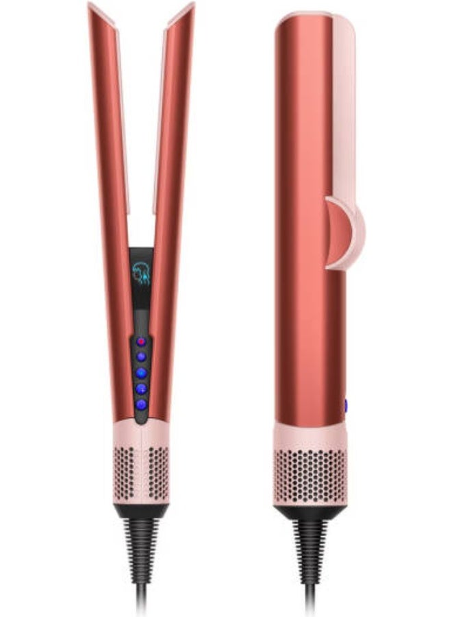 DS HT01 Airstrait Hair Straightener Hair Styling Irons, Auto Shut-Off, Heat Protection, 1600W Power, 1.98m Cord, Fast & Efficient Styling, Strawberry And Bronze - Image 1