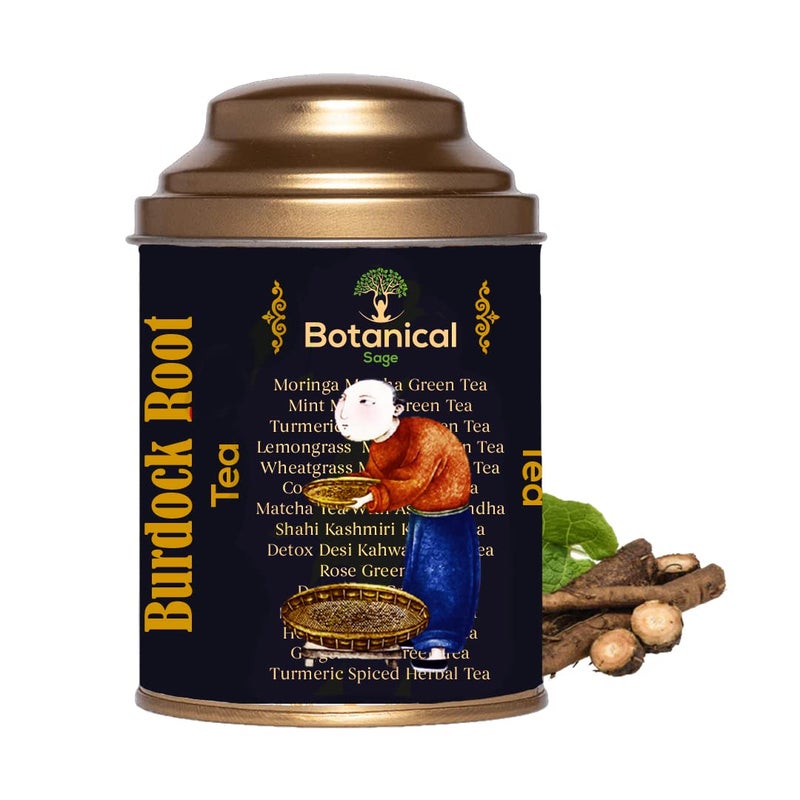 Botanical Sage شاي المريمية - شاي جذر الأرقطيون 100 جرام | جيد للبشرة والشعر | مختار | قطع شاي | شاي فاخر - Image 1