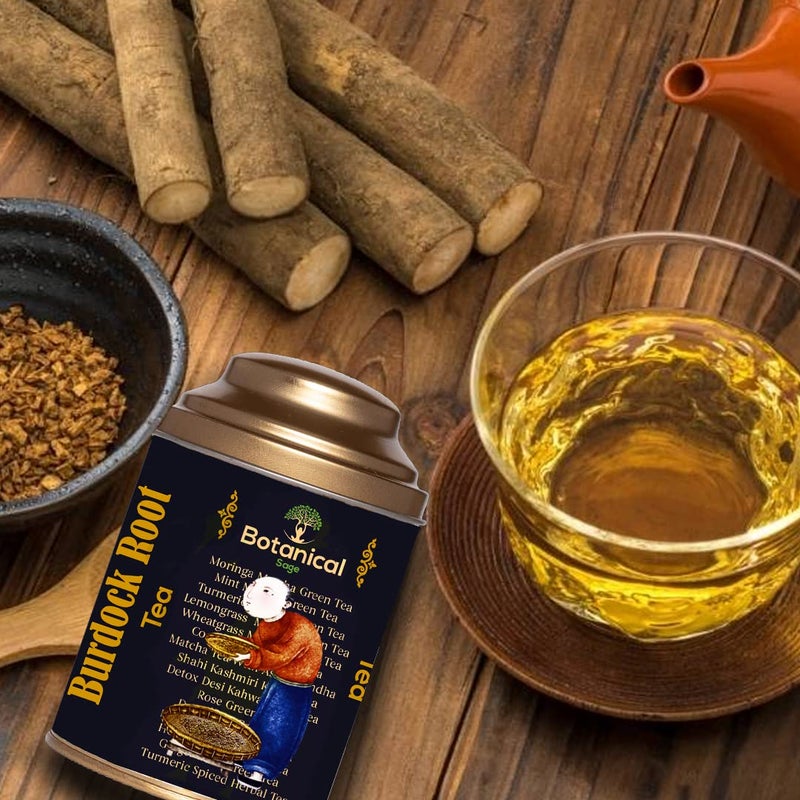 Botanical Sage شاي المريمية - شاي جذر الأرقطيون 100 جرام | جيد للبشرة والشعر | مختار | قطع شاي | شاي فاخر - Image 3