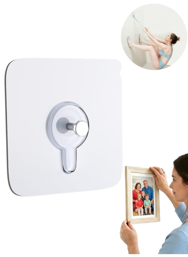 24 PCS Adhesive Picture Hangers, Clear Wall Hooks Without Nails, 8 mm - Image 1