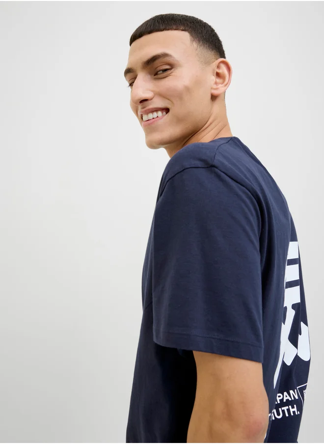 JACK & JONES Graphic Print Crew Neck T-Shirt