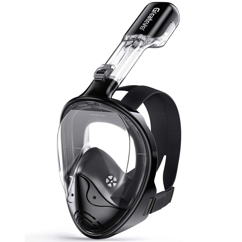 Greatever Full Face Snorkel Mask, Snorkeling Gear for Adults with Latest Dry Top Breathing System and Detachable Camera Mount, Foldable Snorkel Mask Adult, Snorkels Anti-Fog & Anti-Leak - Image 1