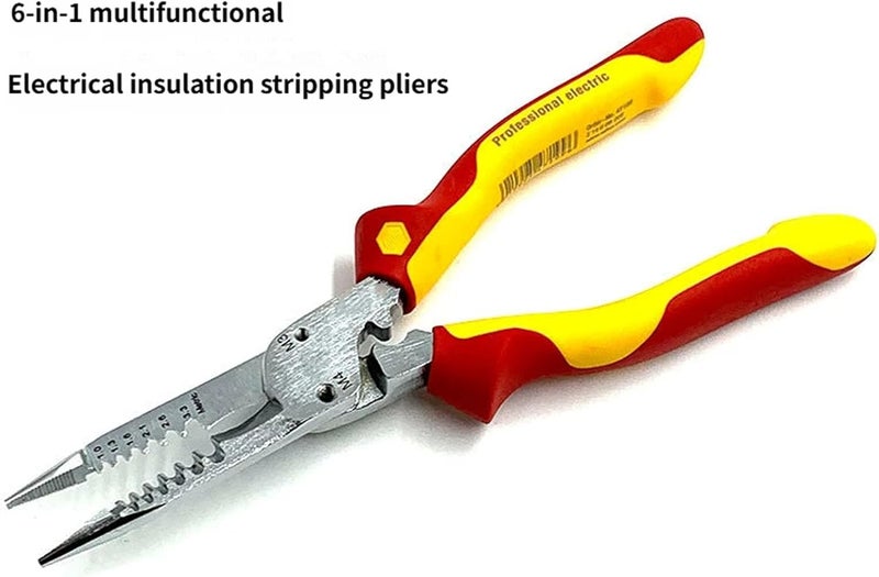 Electrical Crimping Plier Cable Cutter Stripper Crimper with Wire Stripping, Cutting, Crimping Electrician Pliers Wire Pliers Electrical - Image 5