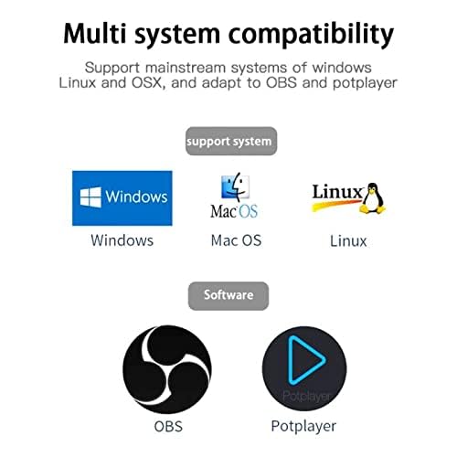 MICROWARE 4K Video Capture Card for HDMI-Compatible Male to USB Female Adapter 1080P Live Video Strea-ming Game Recorder (Z51 Video Capture Card) - Image 5