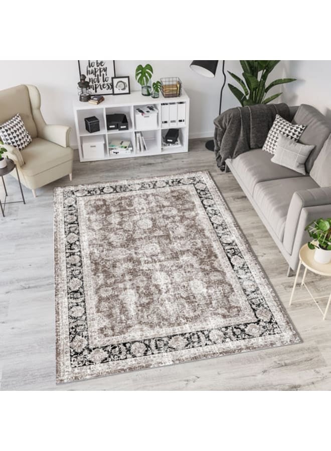 هندي منداله سجادة مطبوعة من القطن الشنيل – تصميمات كلاسيكية، حديثة، وفينتاج – قاعدة قماشية ناعمة، متوفرة بأحجام - Image 1