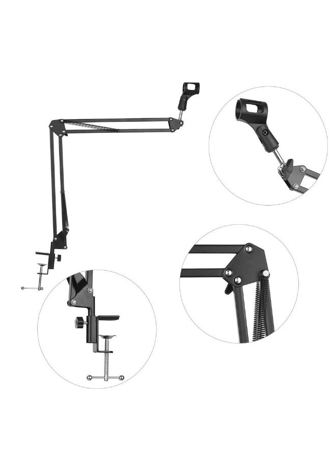 Adjustable Microphone Arm Stand with Desk Mount Clamp – Professional Boom Arm for Recording, Streaming & Podcasting - Image 1