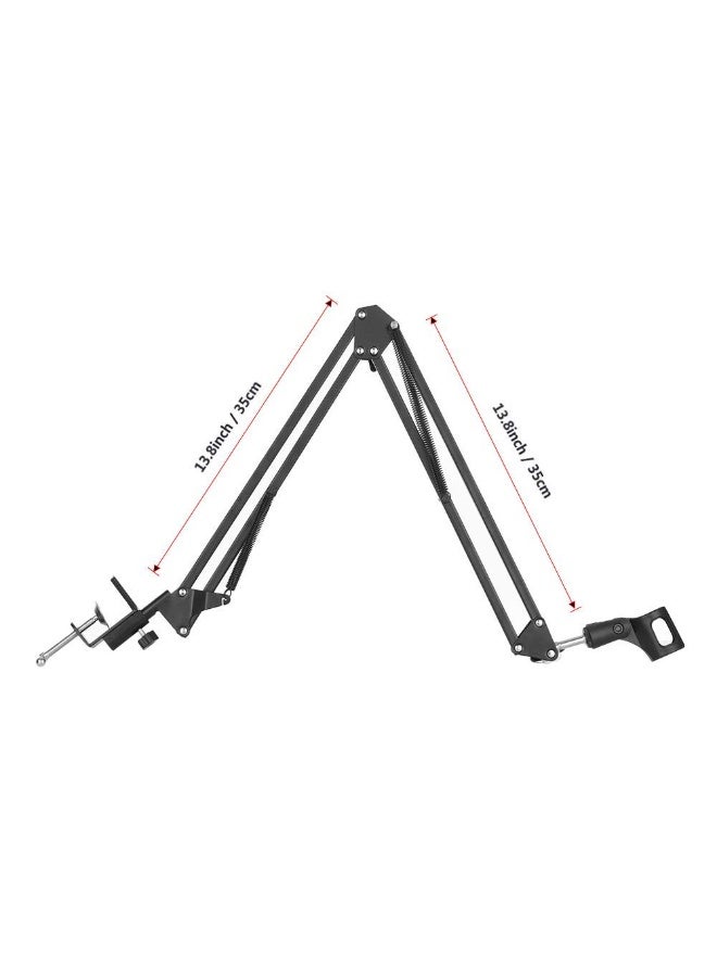Adjustable Microphone Arm Stand with Desk Mount Clamp – Professional Boom Arm for Recording, Streaming & Podcasting - Image 2