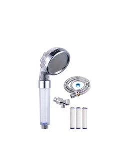 Ionic Shower Filter 3 Modes, High Pressure Handheld Showerhead Water Saving Filtered Shower Head, with 3 PP Cotton Filter, Shower Hose and Shower Holder, Easy Install