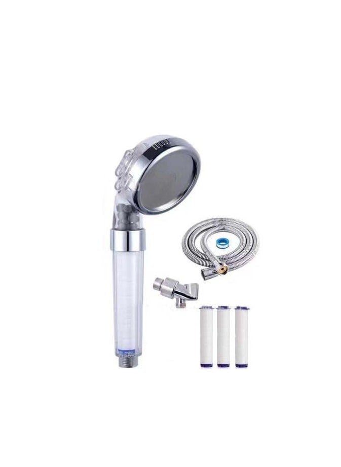 Rightsure - Ionic Shower Filter 3 Modes, High Pressure Handheld Showerhead Water Saving Filtered Shower Head, with 3 PP Cotton Filter, Shower Hose and Shower Holder, Easy Install - Image 1