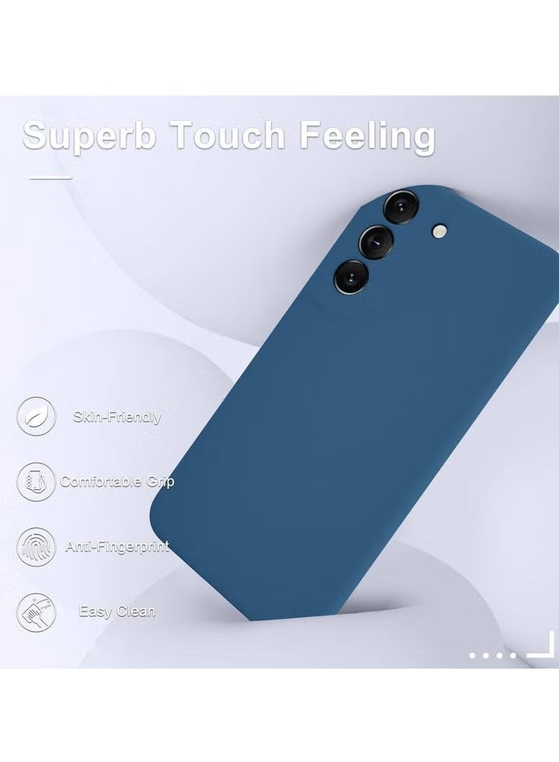 TIGER 📱 Samsung Galaxy S22 Plus Case – Soft Silicone Protective Cover with 1 Screen Protector, Anti-Scratch Microfiber Lining, Full Body Shockproof Slim Design, Wireless Charging Compatible, Navy Blue – Durable & Stylish Phone Case for Samsung Galaxy S22+ - Image 4