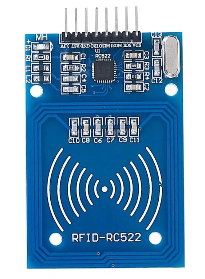 فيلارو مجموعة قارئ بطاقات IC بتقنية RFID RC522 مكونة من 3 قطع مع موصلات دبابيس (لا حاجة للحام)، وبطاقات IC فارغة، وحلقات مفاتيح لتعلم تطوير الإلكترونيات ووحدات التحكم الدقيقة. - Image 4