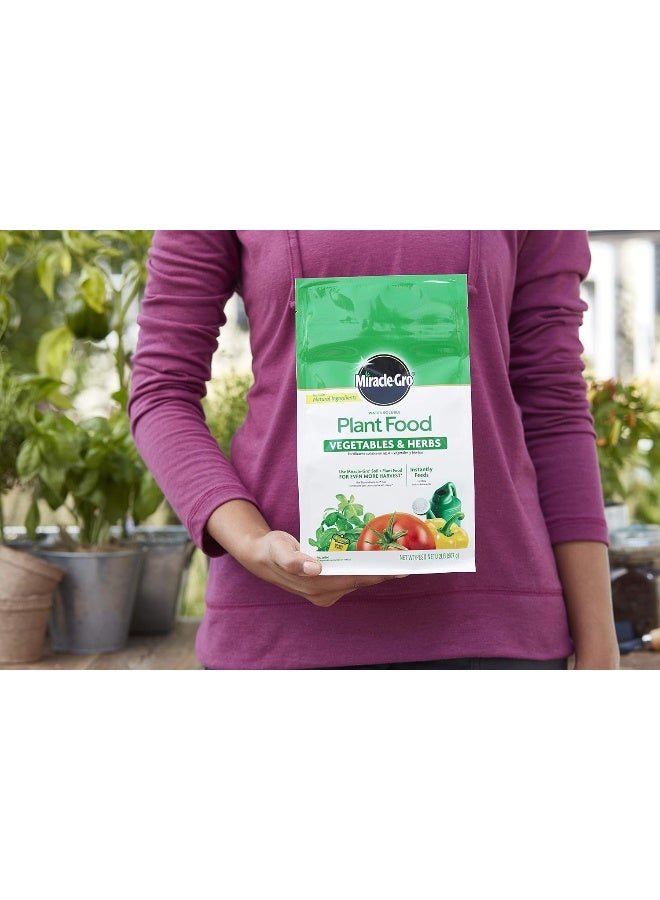 Miracle-Gro طعام نباتي قابل للذوبان في الماء من ميراكيل-جرو للخضروات والأعشاب (2lbs) - Image 4