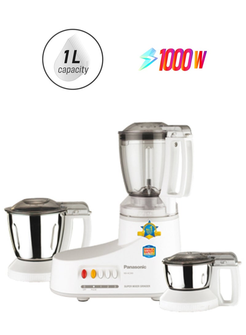 Panasonic Electric Blender 1 L 1000 W MX-AC300 White/Silver - Image 1