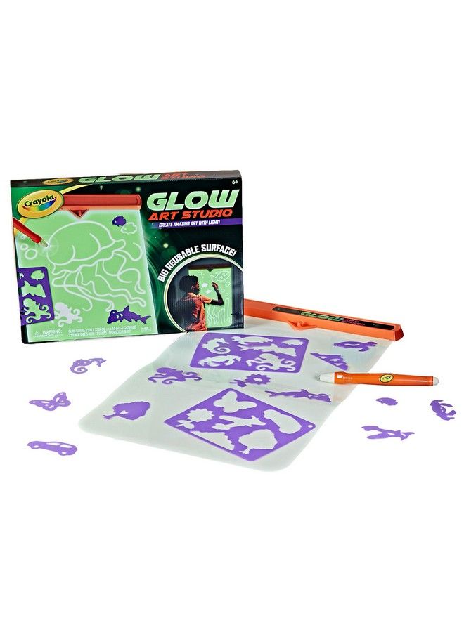 Crayola ألعاب Glow Art Studio المضيئة في الظلام للأطفال والبنات من سن 6 إلى 7 سنوات - Image 5