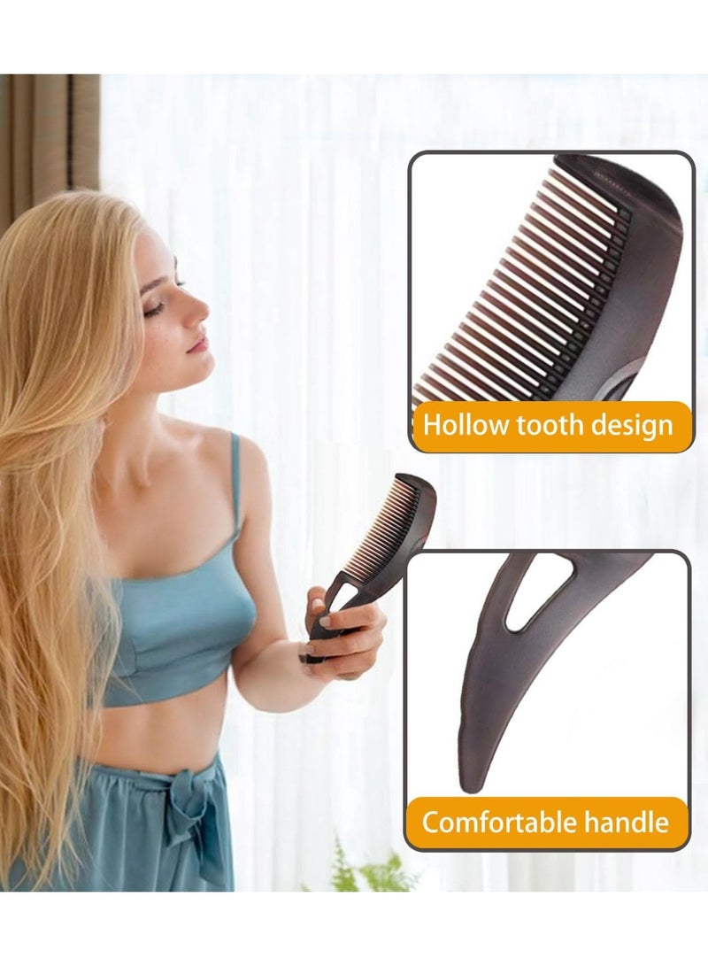 فيرست برو مشط قشرة الشعر بأسنان دقيقة لإزالة السموم من فروة الرأس وعلاج القمل للنساء والرجال والأطفال، من الفولاذ المقاوم للصدأ، أداة تنظيف وتدليك الشعر للعناية بالشعر (A-2PC بني) - Image 5