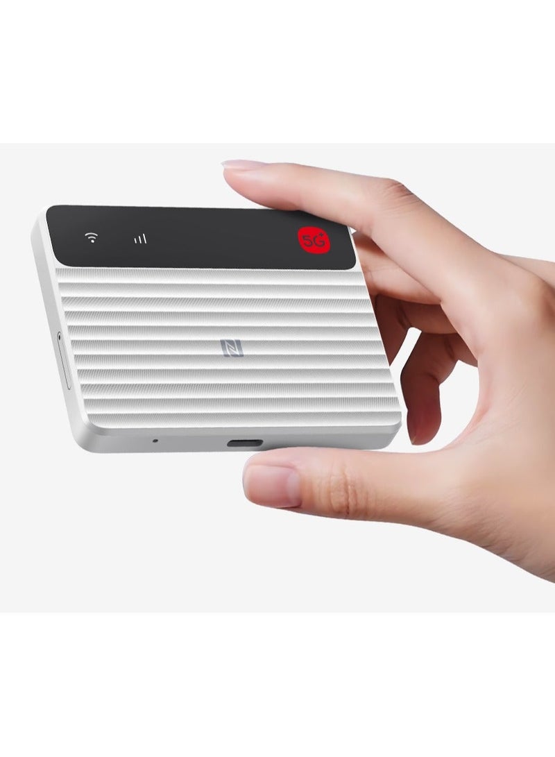 زد تي اي جهاز توجيه محمول 5G F50 Pro، مزدوج النطاق مع Wi-Fi 6، NFC، شريحتين، 2.4 جيجاهرتز + 5 جيجاهرتز، للاستخدام المنزلي، والعمل، والسفر - Image 5