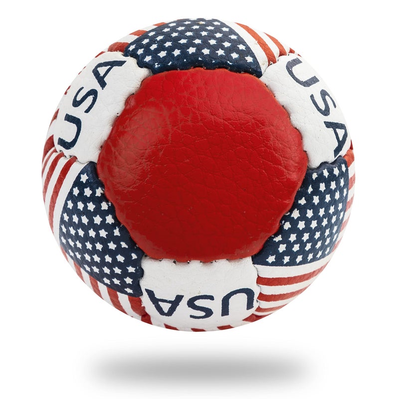 Lax Sak Soft Practice Lacrosse Balls - Same Weight & Size as a Regulation Lacrosse Balls, Great for Indoor & Outdoor Practices, Less Bounce & Minimal Rebounds - American Flag, 1 Pack - Image 2