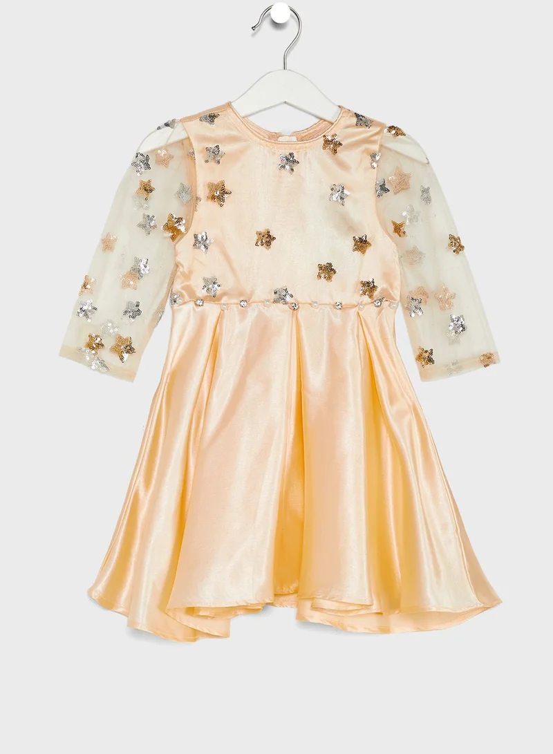 Nautinati Embroidered Partywear Dress