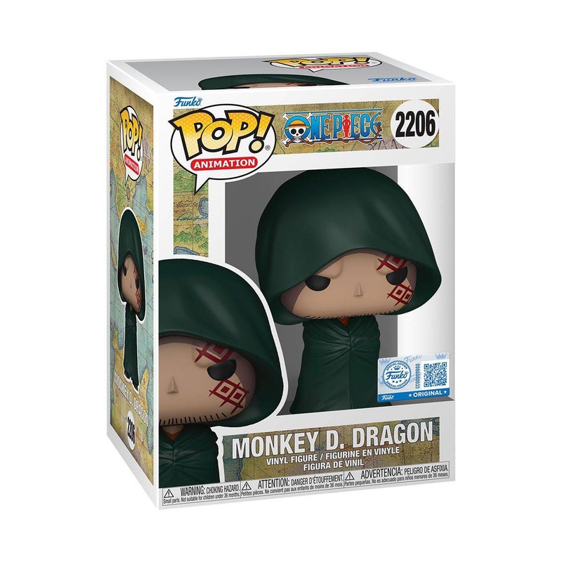 Funko تمثال فينيل فنجكو بوب! أنيميشن ون بيس مونكي دي. دراجون (10.9 سم، متنوع) - Image 1