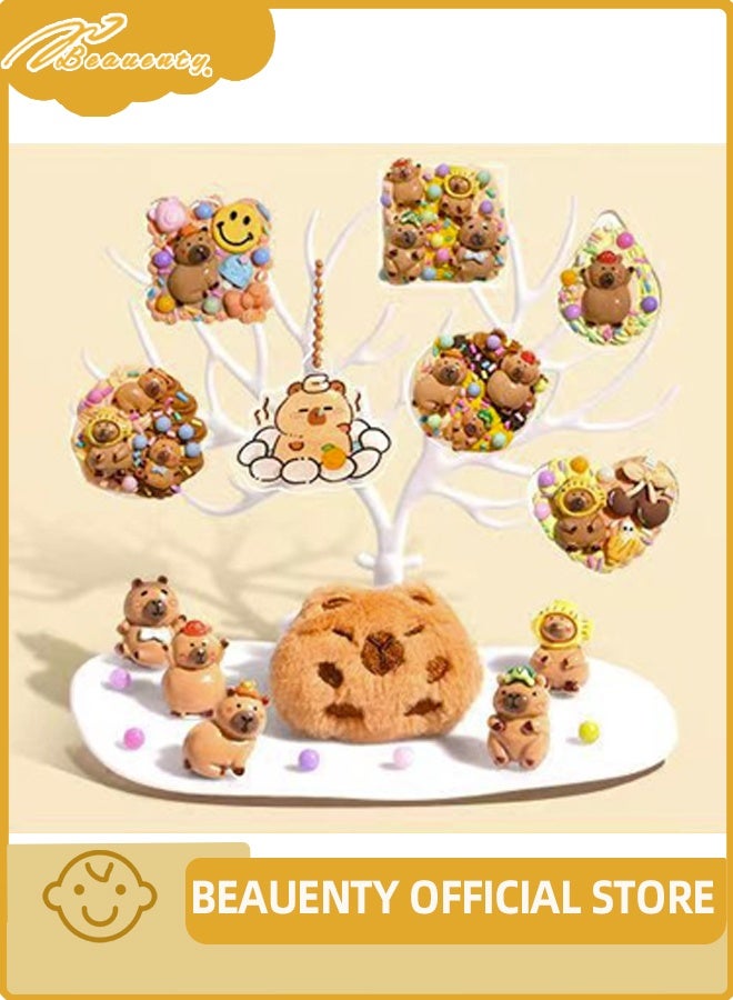 Beauenty 632 Pcs DIY Whipped Cream Clay Glue Set, Simulated DIY Making Art Craft Kit with Cartoon Stickers, Accessories, Key Chains with Storage Box for Gifting - Image 3