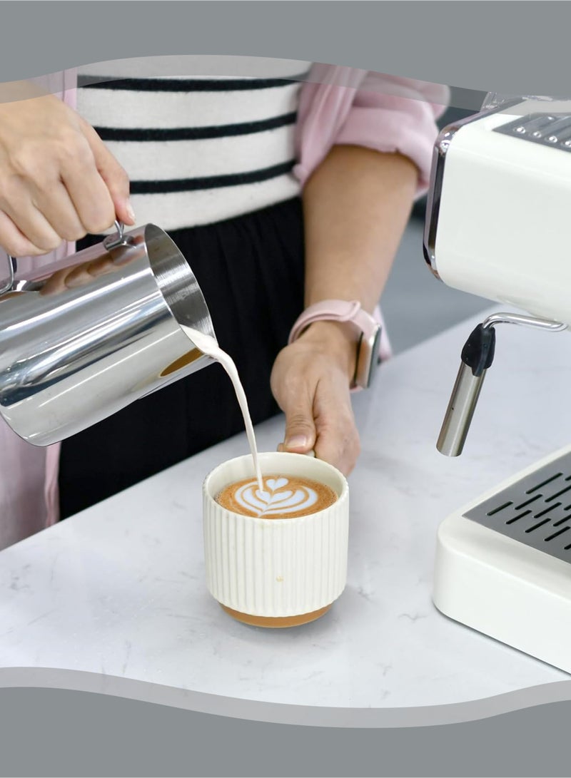 350ml Milk Frothing Pitcher With Temperature Sensing And Stainless Steel With Latte Art Pen - Image 4