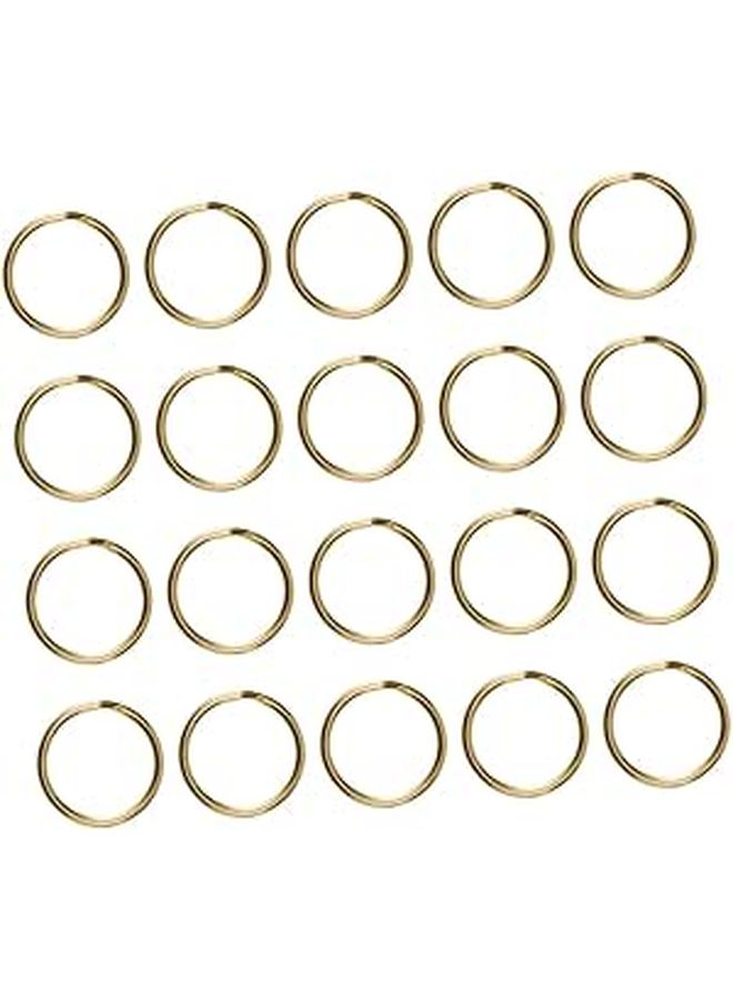 20 Metal Rings Key Holder for DIY Keychain Making Durable Sturdy Keyring Supplies - Image 1