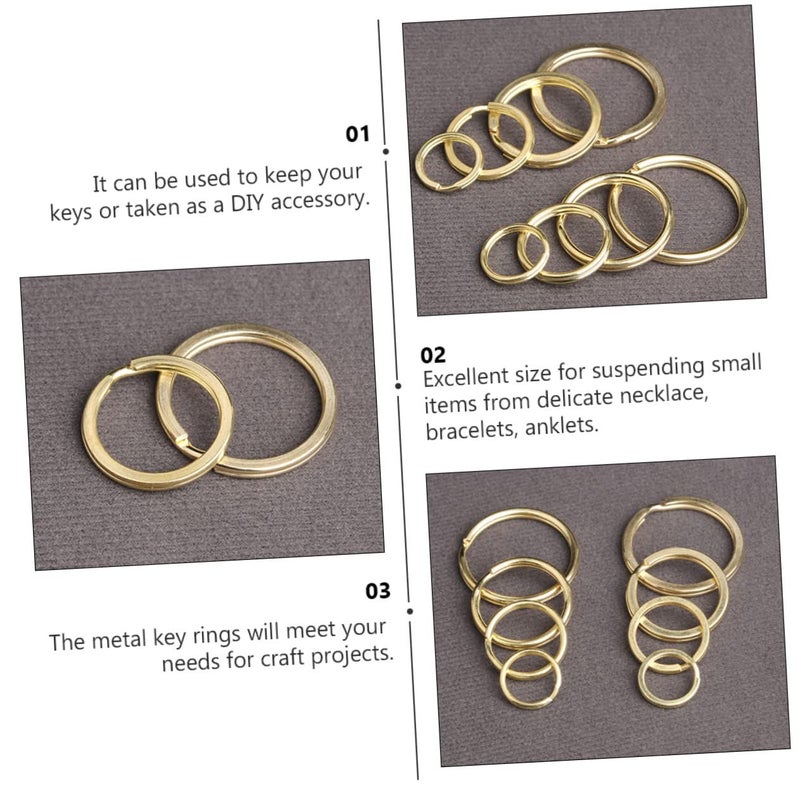 20 Metal Rings Key Holder for DIY Keychain Making Durable Sturdy Keyring Supplies - Image 4