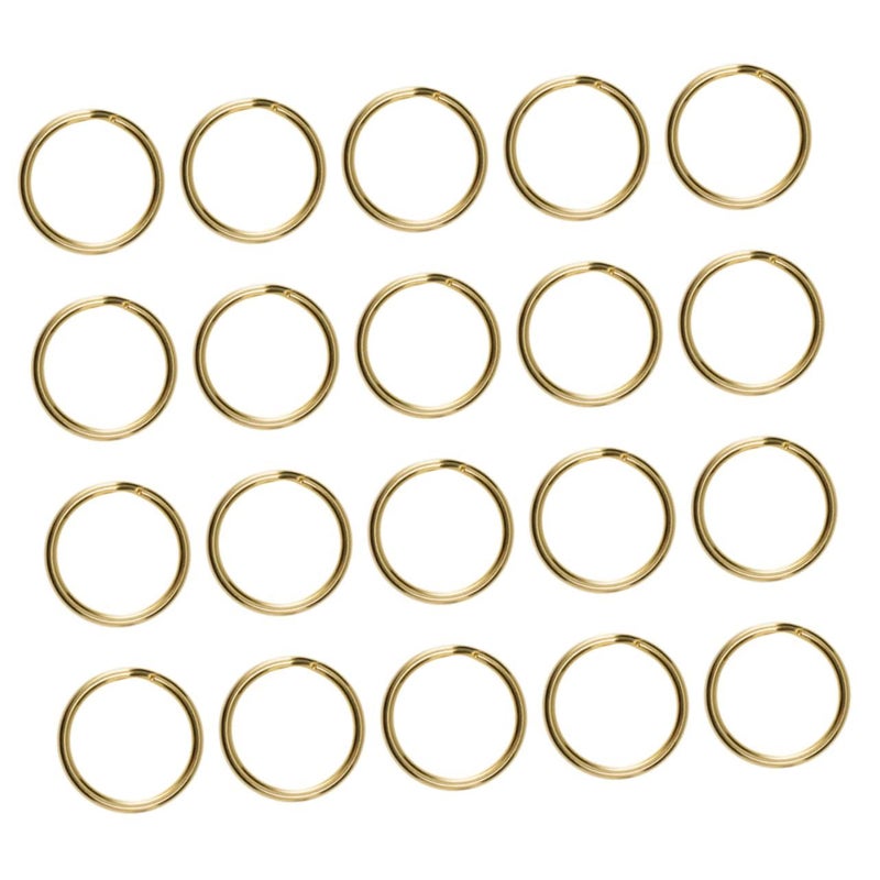 20 Metal Rings Key Holder for DIY Keychain Making Durable Sturdy Keyring Supplies - Image 2