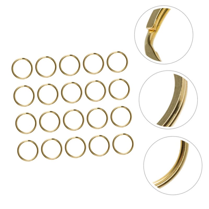 20 Metal Rings Key Holder for DIY Keychain Making Durable Sturdy Keyring Supplies - Image 5