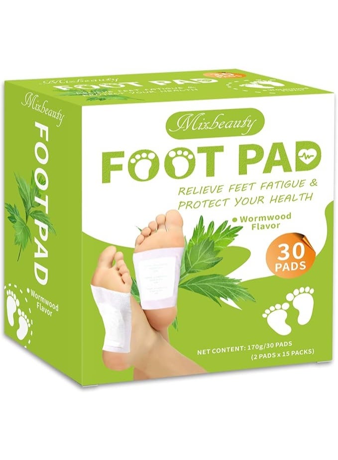 Mixbeauty Wormwood Foot Pads for Fatigue & Sleep, 30 Count