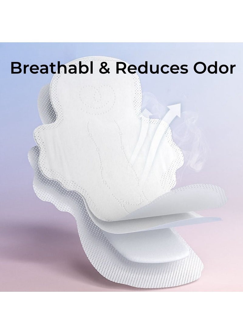 Be a better mom 6 Count Disposable Period Pads for Women - Heavy Absorbency Ultra Soft Period Pads With Wings, Skin Friendly Leak Protection Period Adult Pads 29cm  - Image 4