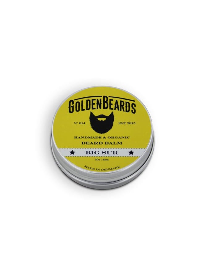 GOLDEN BEARDS بلسم لحية عضوي - بيغ سور - 60 مل - 100% طبيعي | زيت الجوجوبا والأركان وزيت المشمش، الباتشولي، الليمون واللافندر، جميع منتجاتنا مصنوعة يدويًا 100%. - Image 1