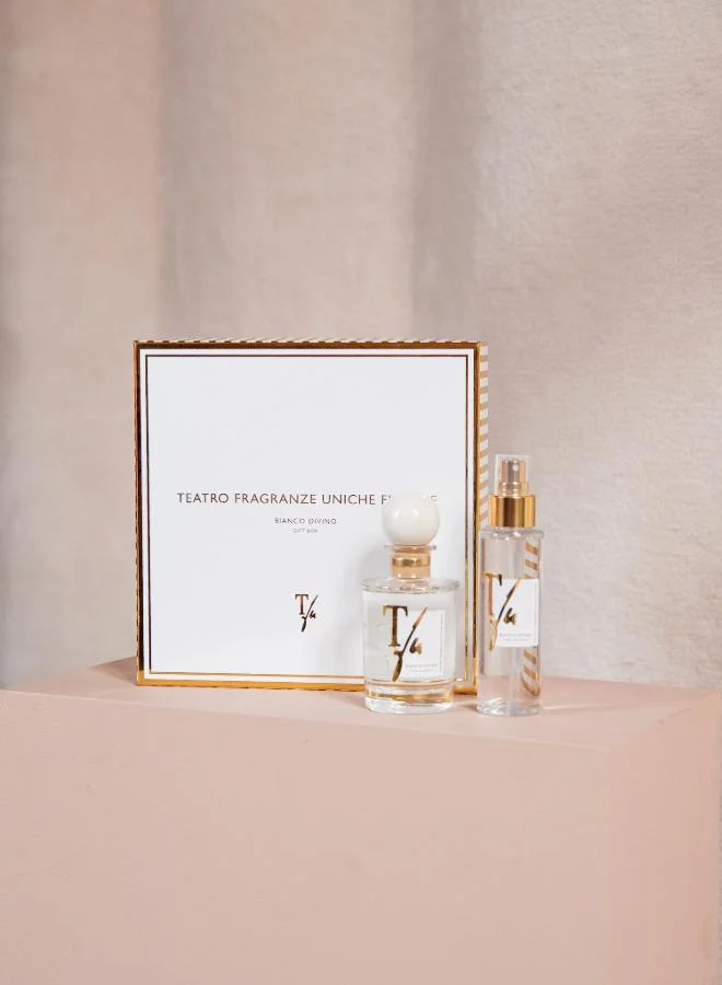 Teatro White Divine Gift Box 100ml Diffuser + 100ml Fabric Spray