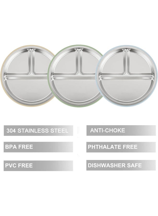 PandaEar أطباق سحب الأطفال من باندا إير 3 عبوات من الفولاذ المقاوم للصدأ - Image 4